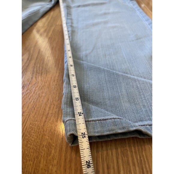 Eileen Fisher Light Wash Straight Leg High Waist Jeans Size 12 Petite - Picture 7 of 7